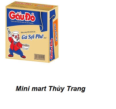 Combo 10 gói mì Gấu Đỏ vị gà sợi phở 63g