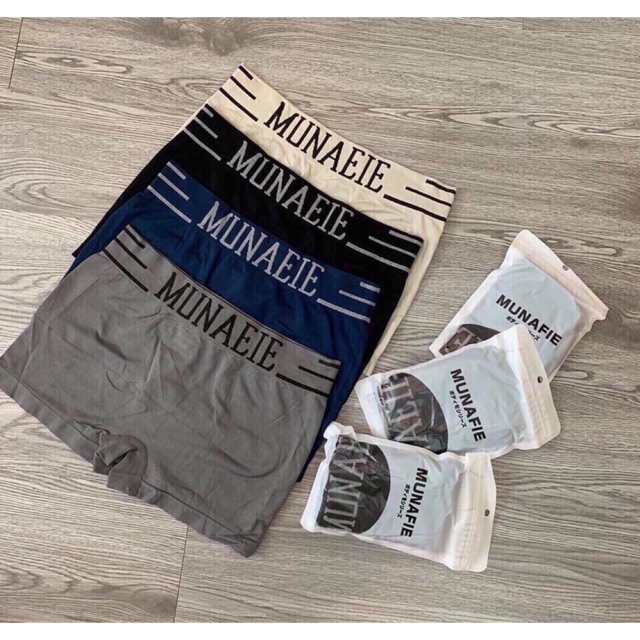 Combo 05 Quần Sịp boxer đùi nam Munafie Cao Cấp