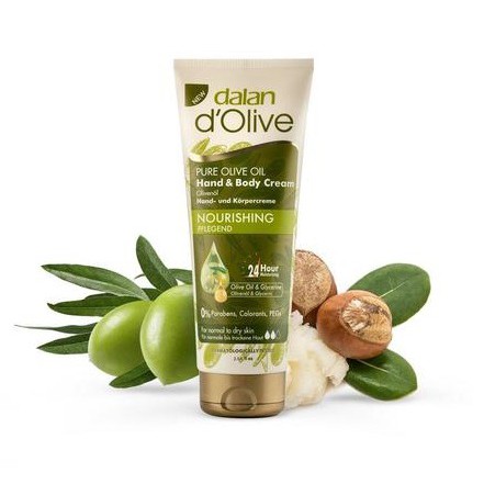 Kem Dưỡng Da Tay Và Toàn Thân Từ Dầu Olive Dalan D’Olive Pure Olive Oil Hand & Body Cream 250ml