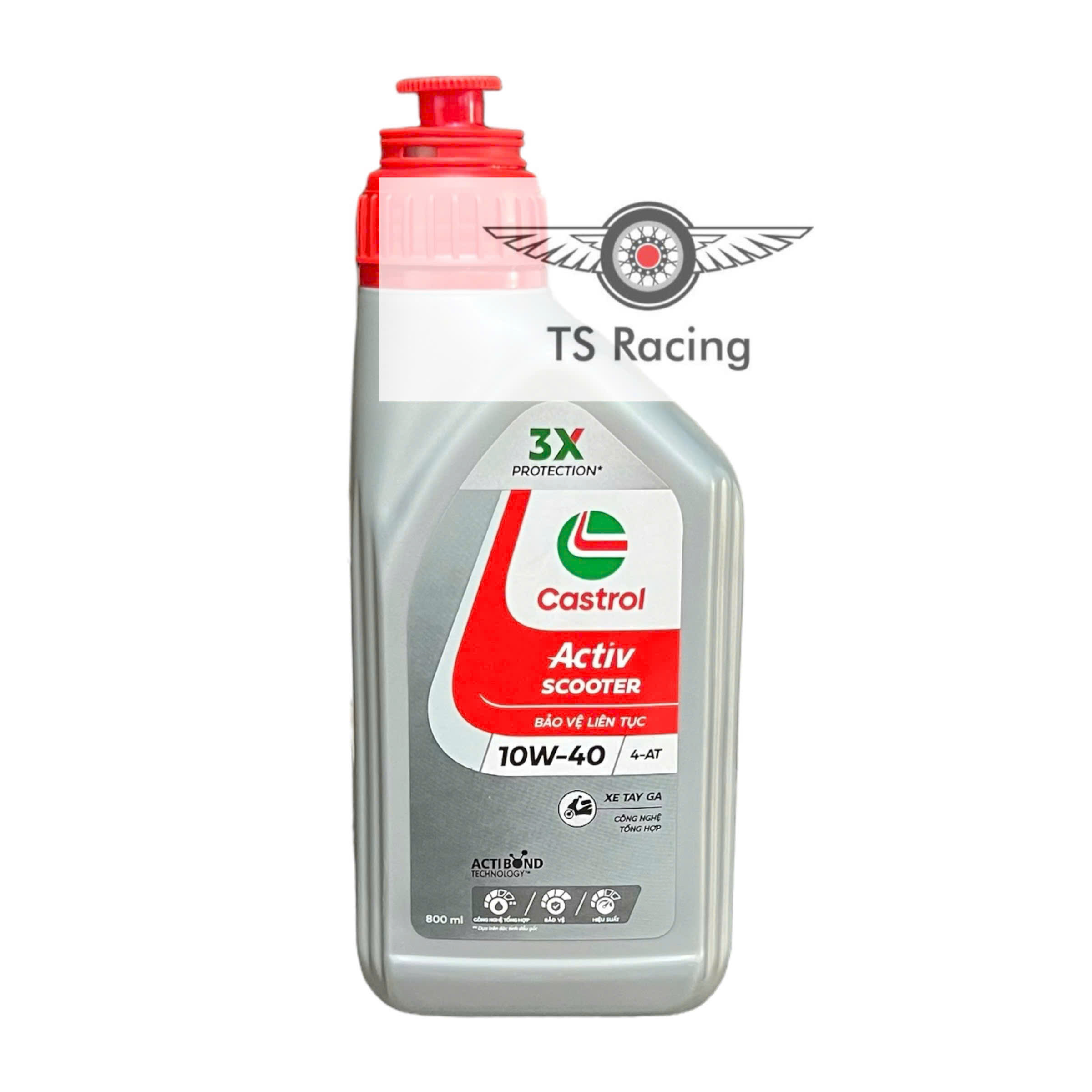 Nhớt castrol activ scooter 10w40 0.8l chính hãng - xe ga