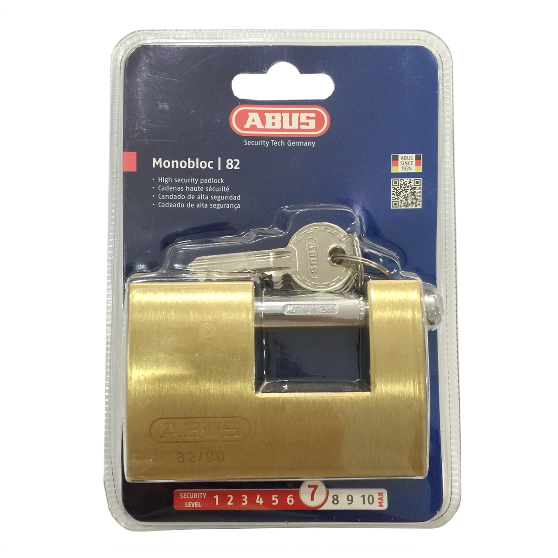 Khóa cầu ngang ABUS 82/90 (Vàng đồng)