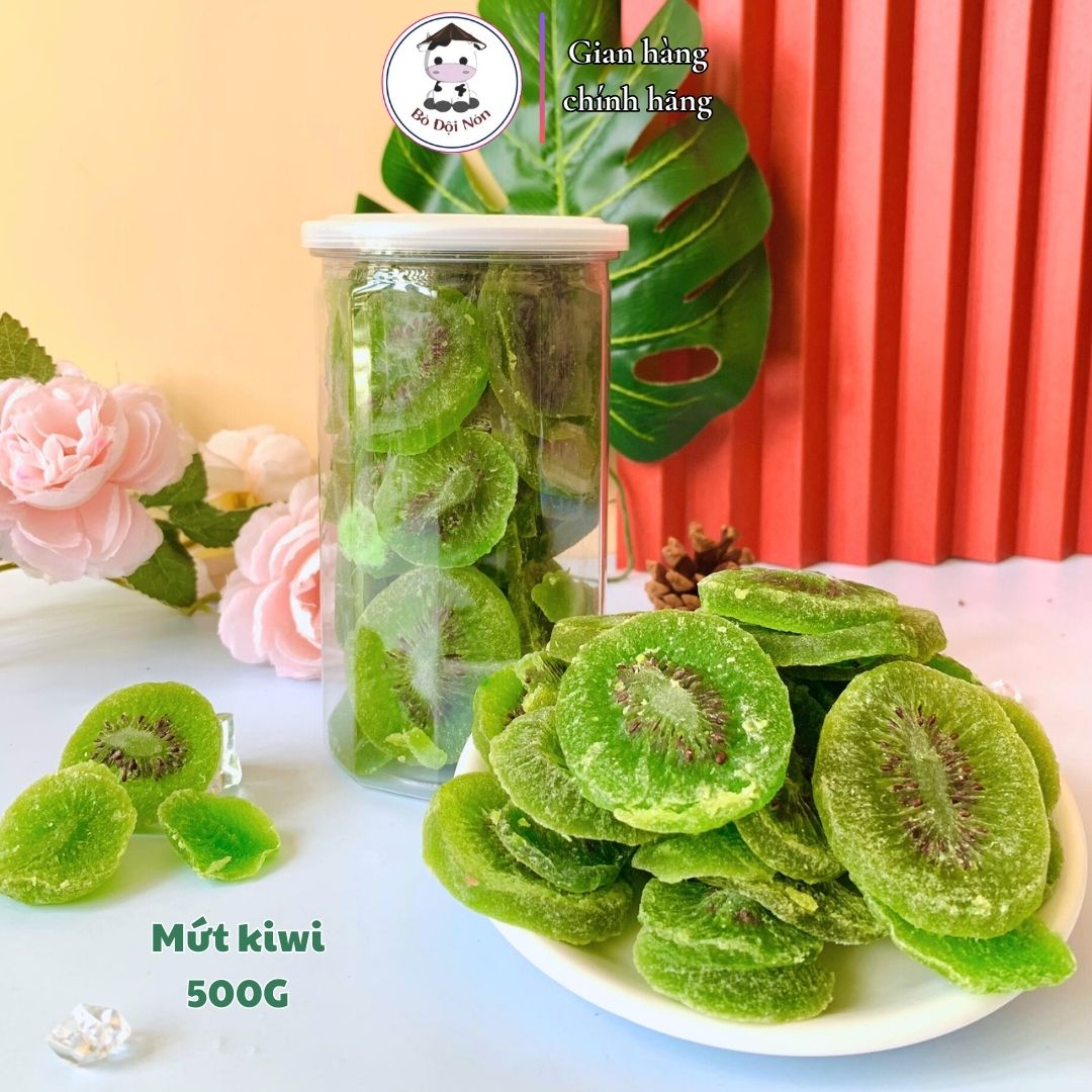 500G MỨT KIWI XANH Bò Đọi Nón