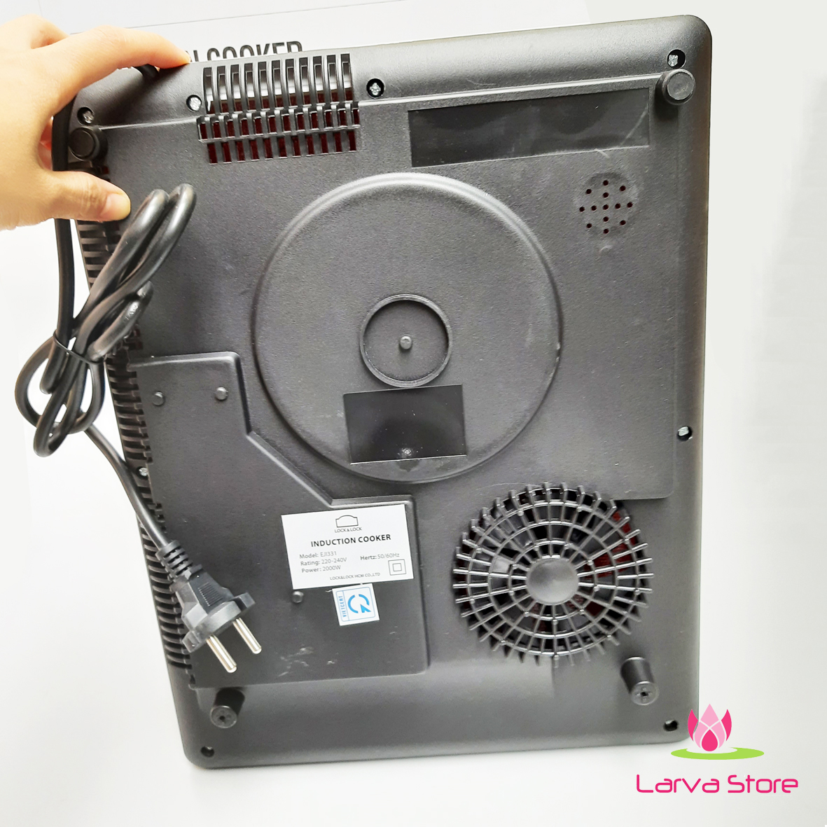 Bếp Điện Từ Ultra-Thin Lock&Lock EJI331 2000W - Đen - Hàng Chính Hãng