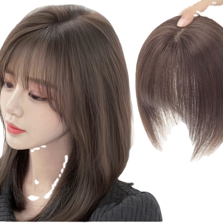 Tóc giả mái thưa phủ hói tự nhiên có da đầu