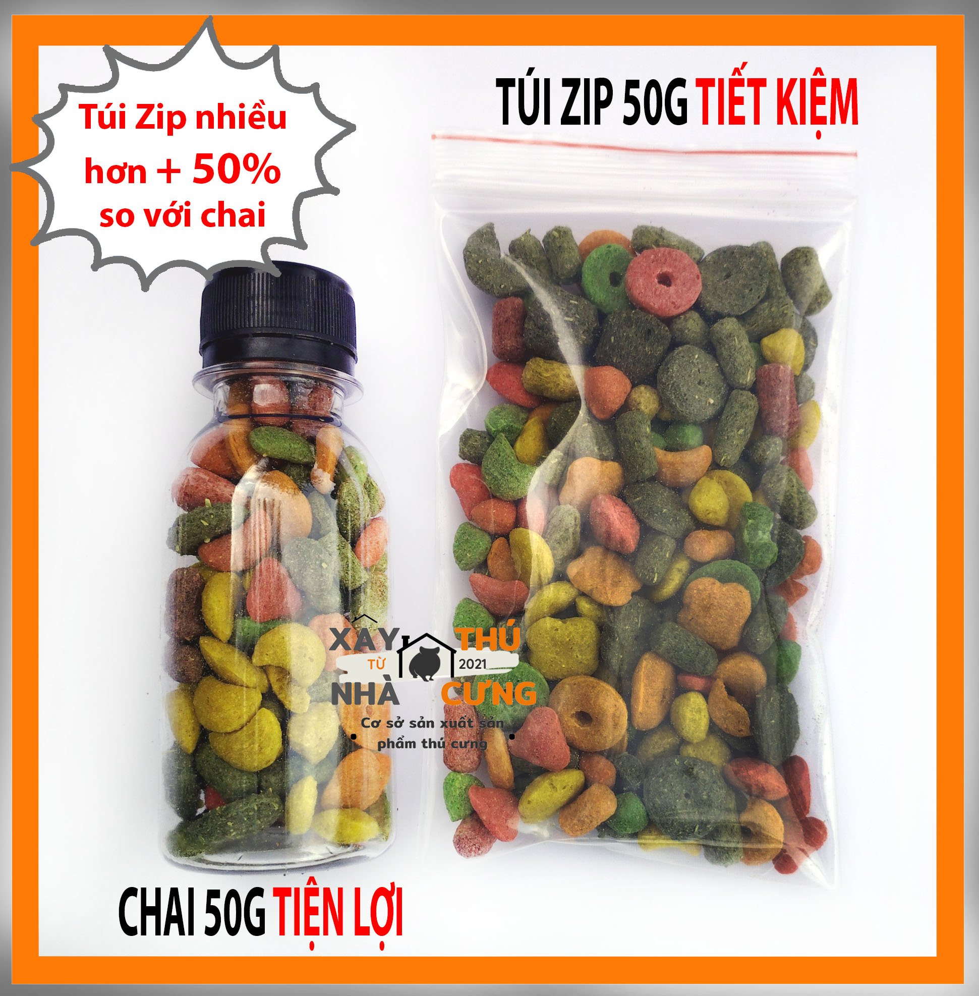 Thức ăn hamster kaytee hải sản 50gr