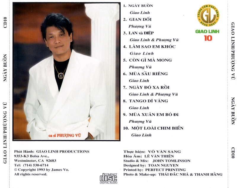 bộ 6 đĩa cd nhạc phượng vũ 1