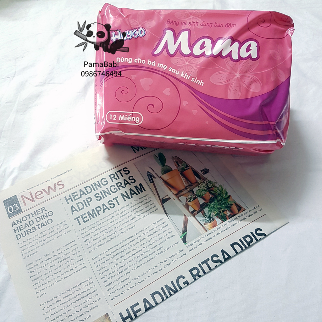 Băng vệ sinh Mama cho mẹ bầu ( Gói 12 miếng )