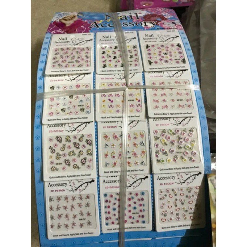 Sticker Dán Móng Vỉ 12 Bộ