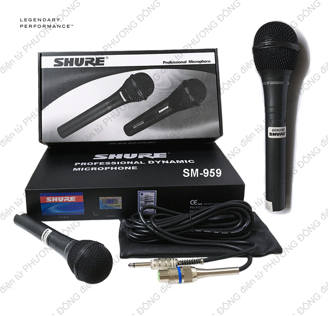 Micro Karaoke SHURE SM-959 có dây chất lượng độ bền cao