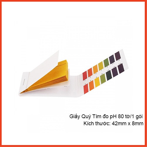 80 miếng thử giấy quỳ tím đo ph - Giấy quỳ tím thử ph 1-14