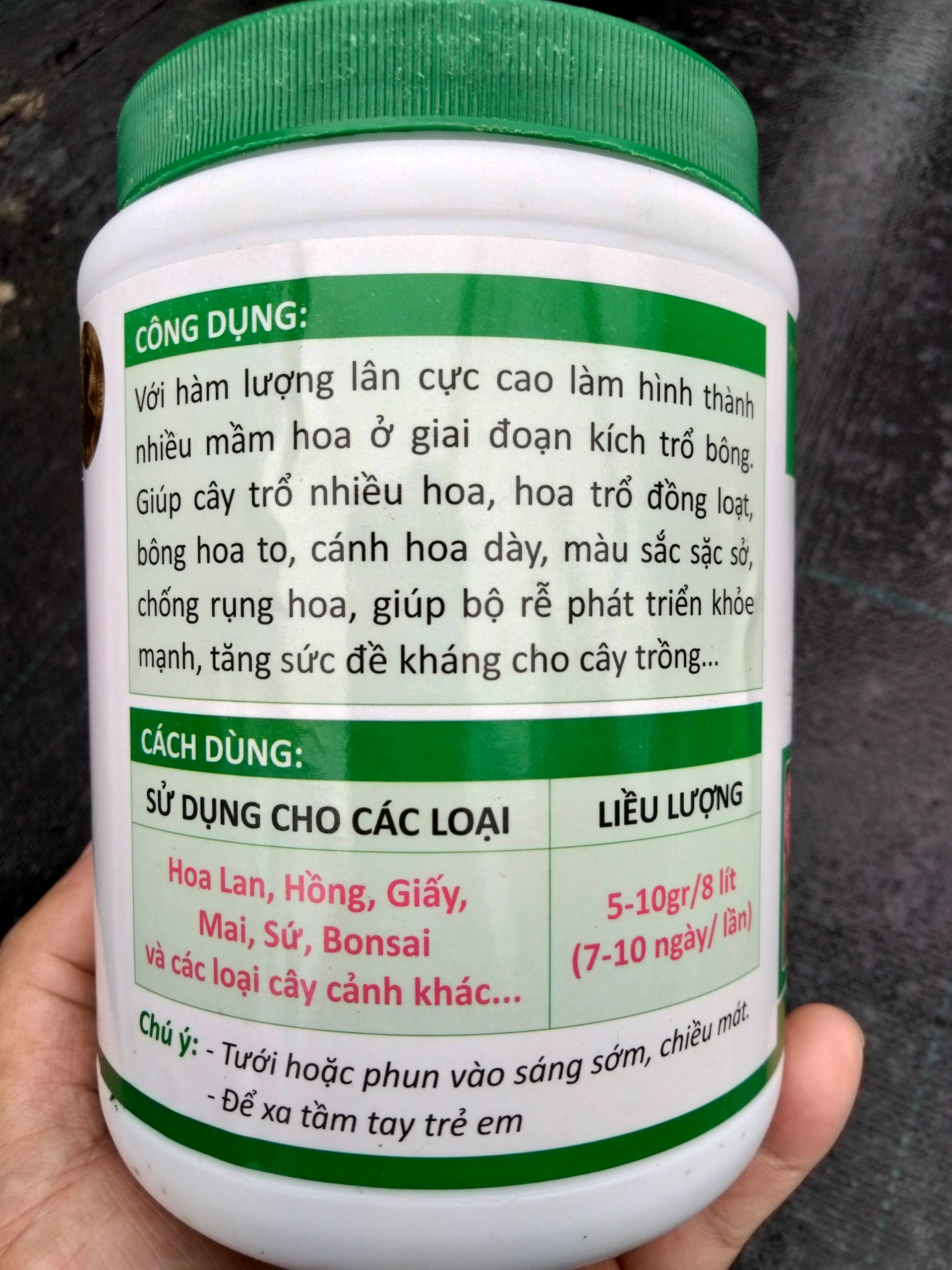 Gói phân bón lá siêu lân (20 gram)