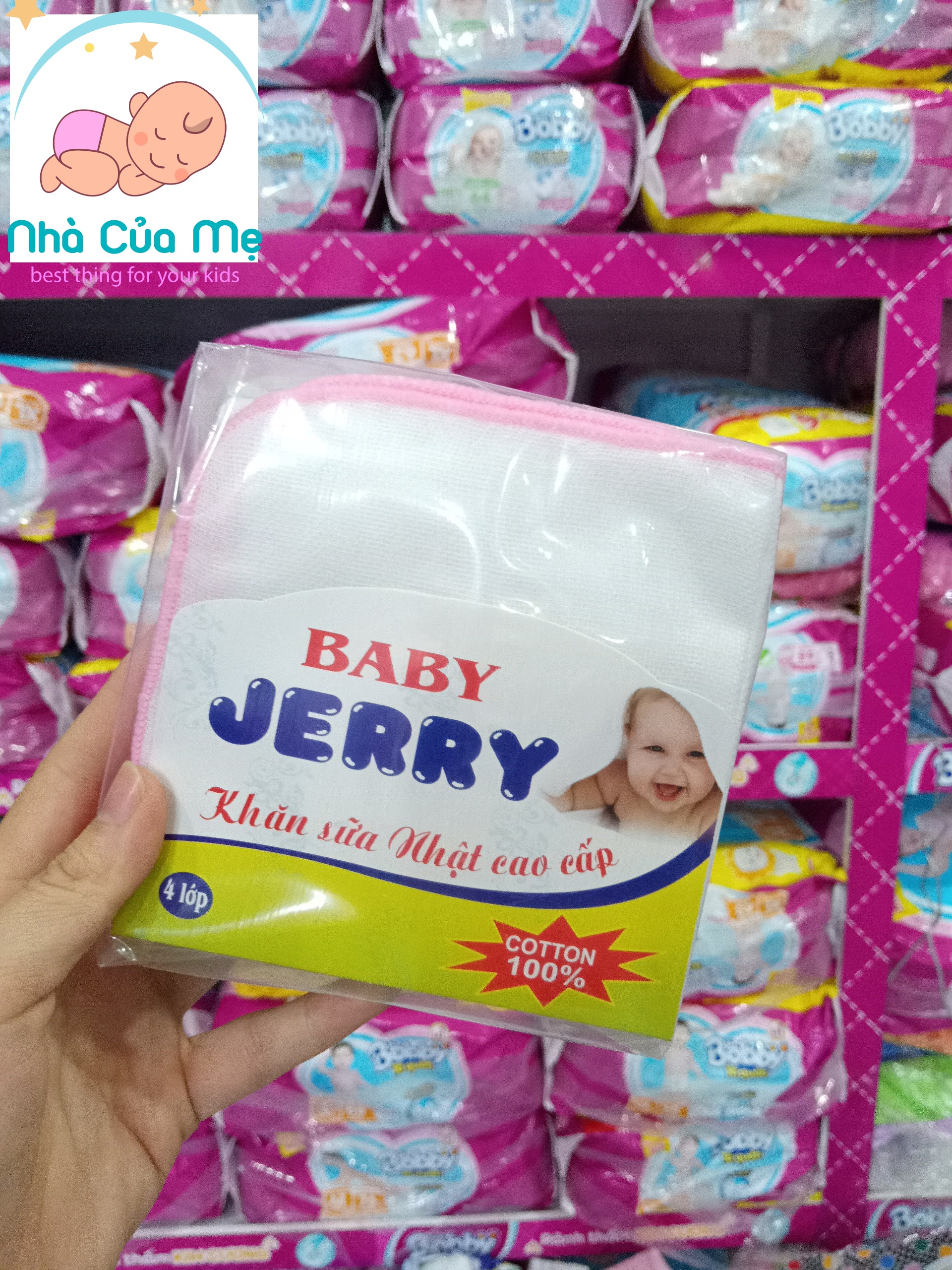 Set 10 khăn sữa Nhật cao cấp 4 lớp cho bé
