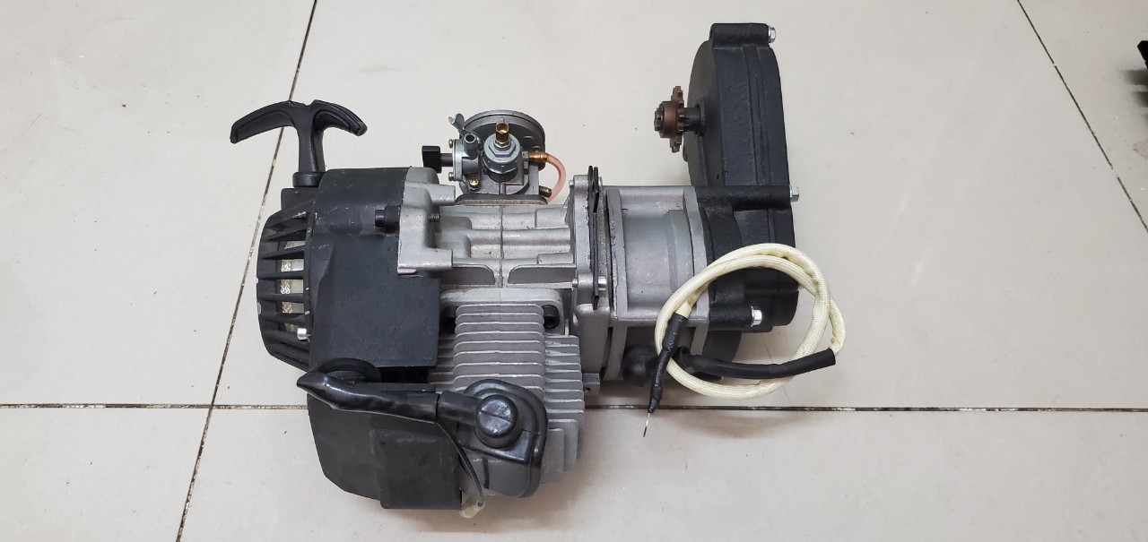 Động cơ xăng moto mini 2 thì có đề