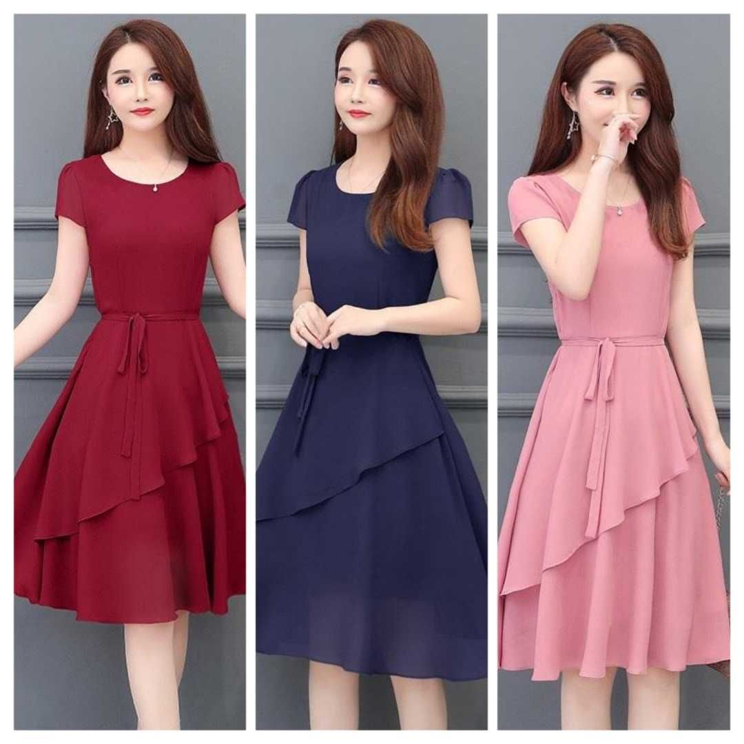 ĐẦM XÒE DỰ TIỆC THẮT EO SANG TRỌNG SIZE TỪ 40-71KG