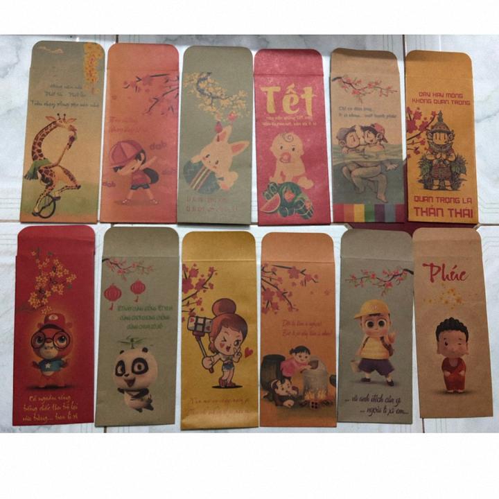 [HCM]Bao Lì Xì Tết Ngộ Nghĩnh (xấp 10 bao)