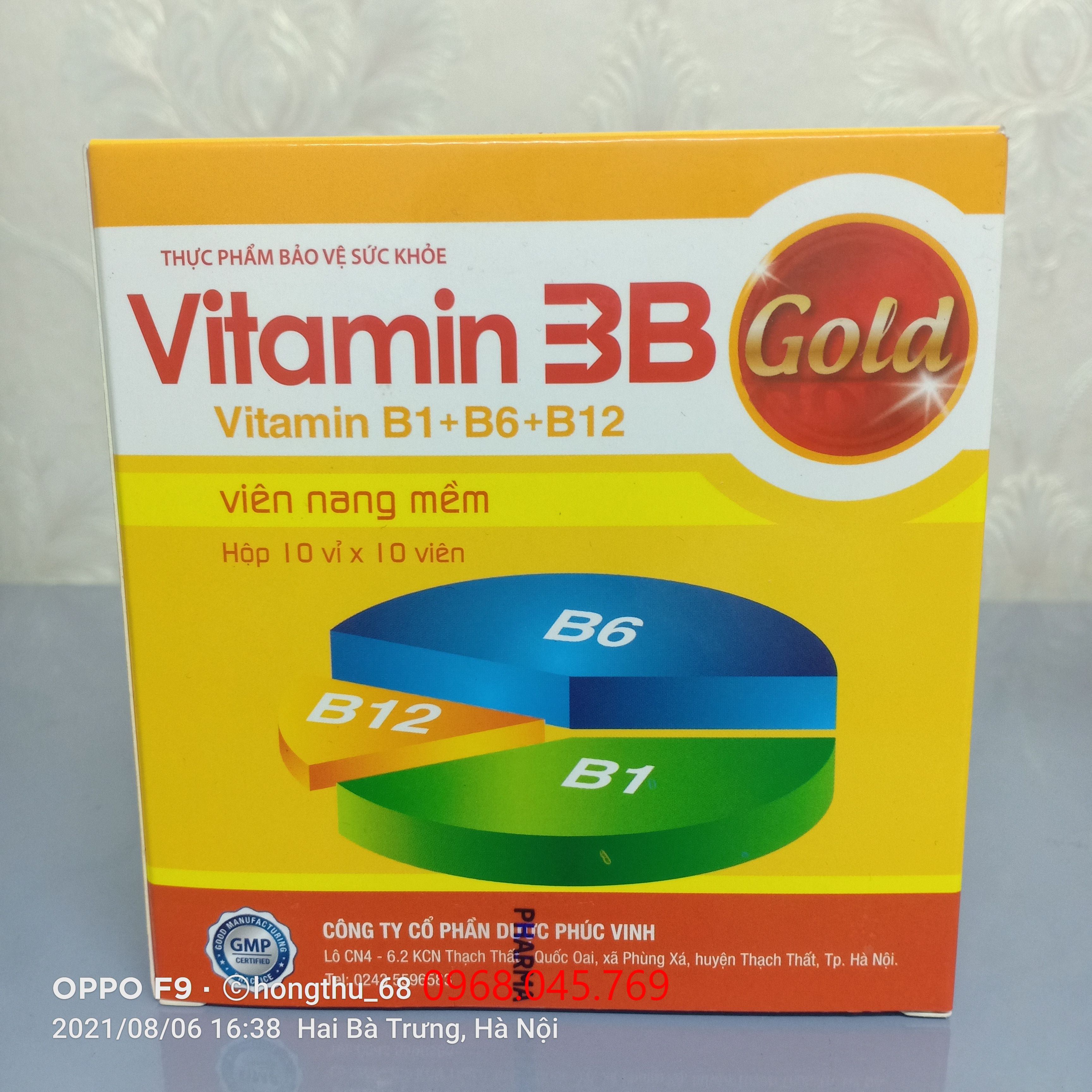 Vitamin 3B Gold Phúc Vinh - Bổ sung Vitamin B1 + B6 + B12