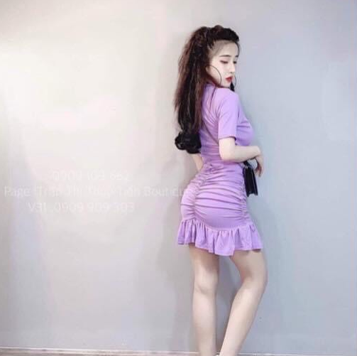 Đầm Thun Cotton Nữ Đuôi Bèo Cực HOT