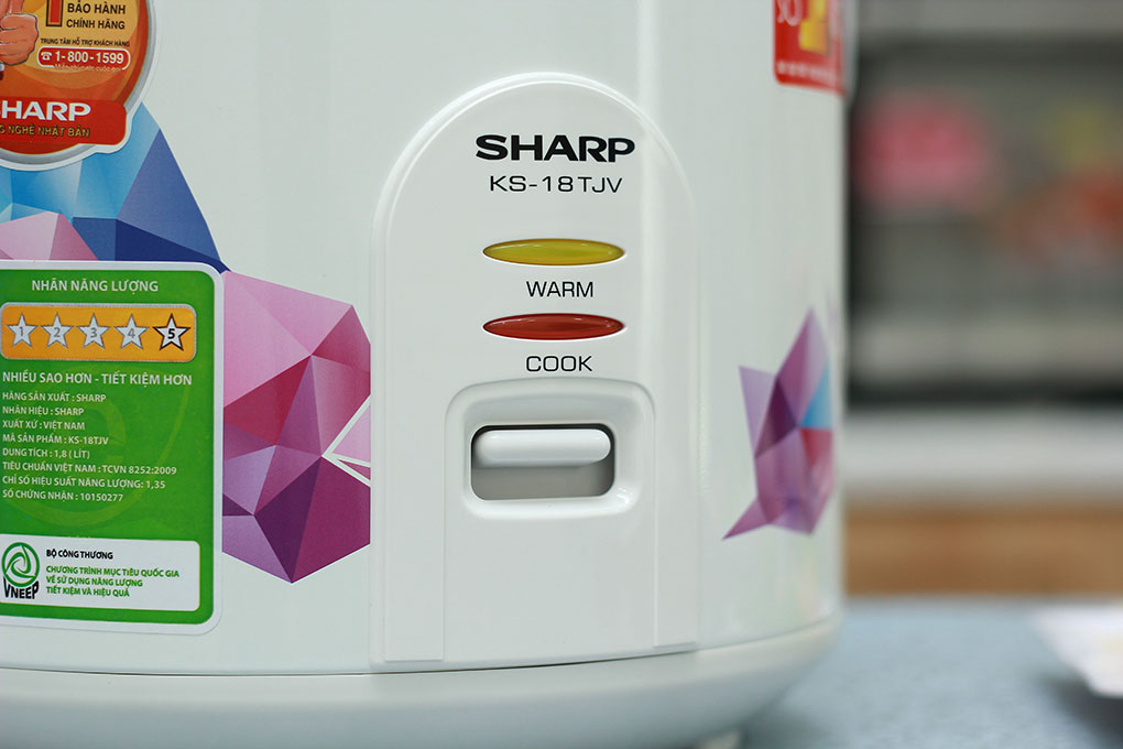 Nồi cơm điện Sharp 1.8 lít KS-18TJV ( Hàng trưng bày )