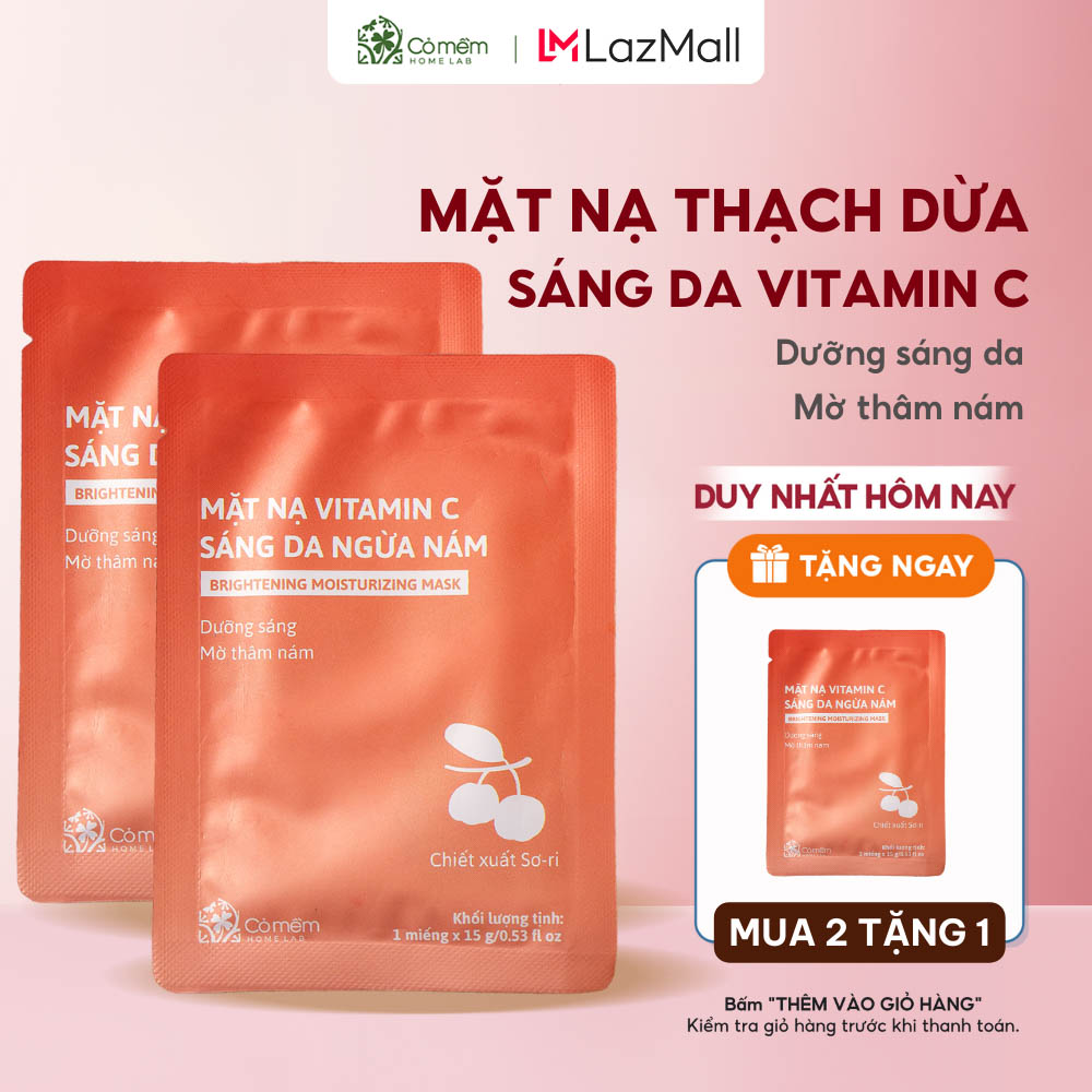Combo 2 Mặt nạ Dưỡng Da Cỏ Mềm 15g