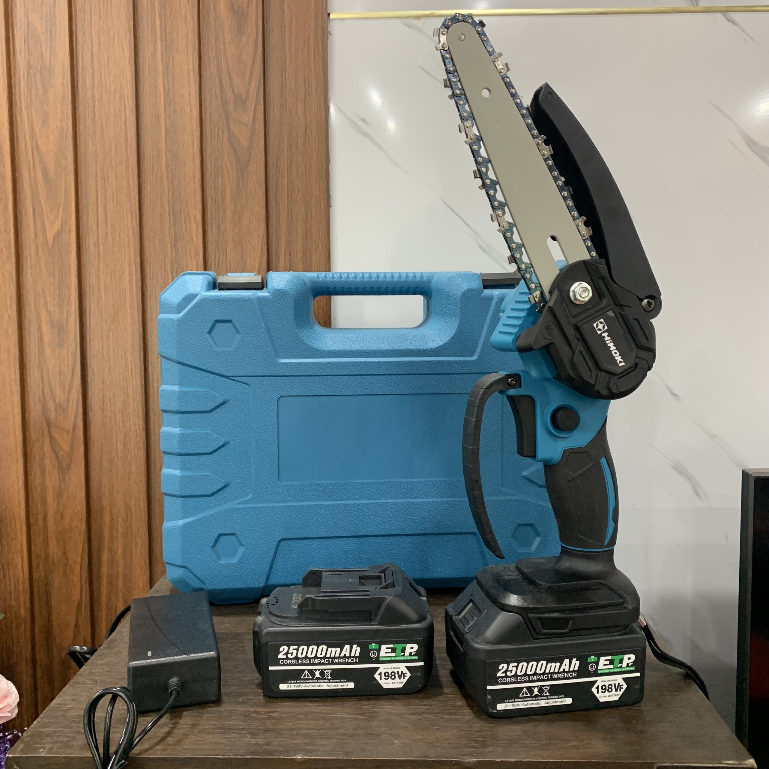 Maao long blue cell chain saw 15cm cutting bonsai branches, wood cut pine PIN mailer