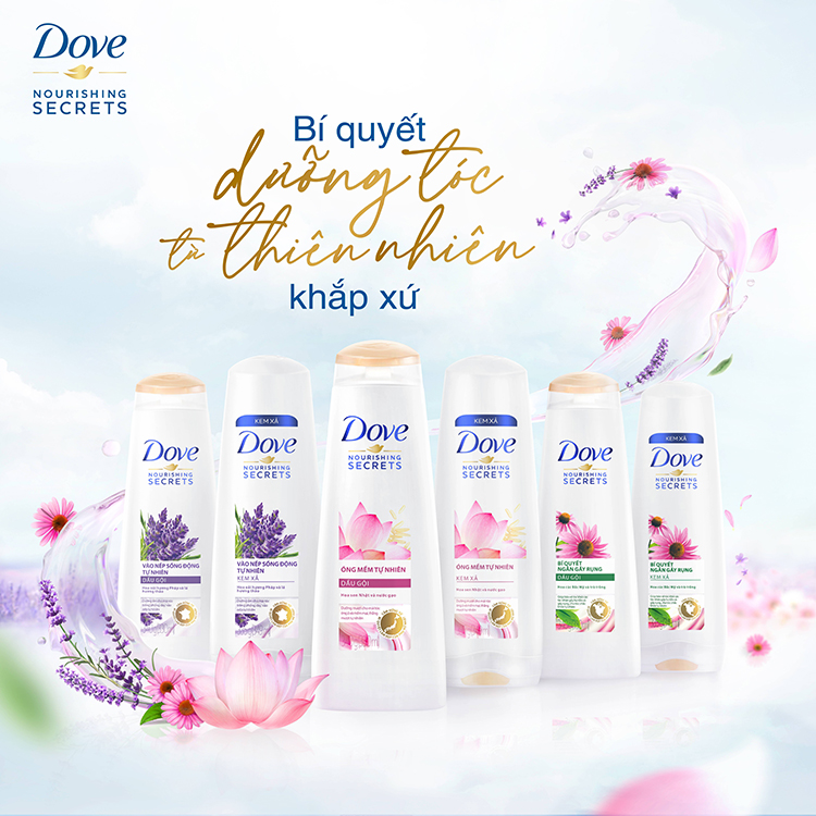 Dầu Gội Dove Óng Mềm Tự Nhiên (340g)