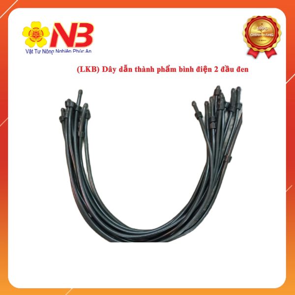(LKB) Dây dẫn thành phẩm bình điện 2 đầu đen