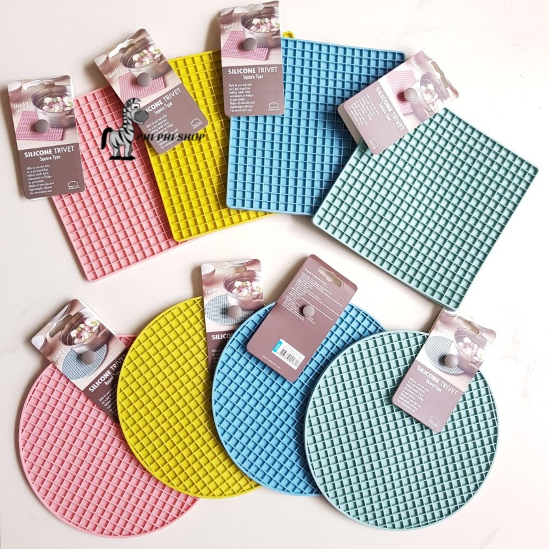 [HCM]Miếng lót nồi nhấc nồi Lock&Lock bằng silicone chịu được nhiệt độ cao 200 độ C màu Pastel CKT218 CKT219