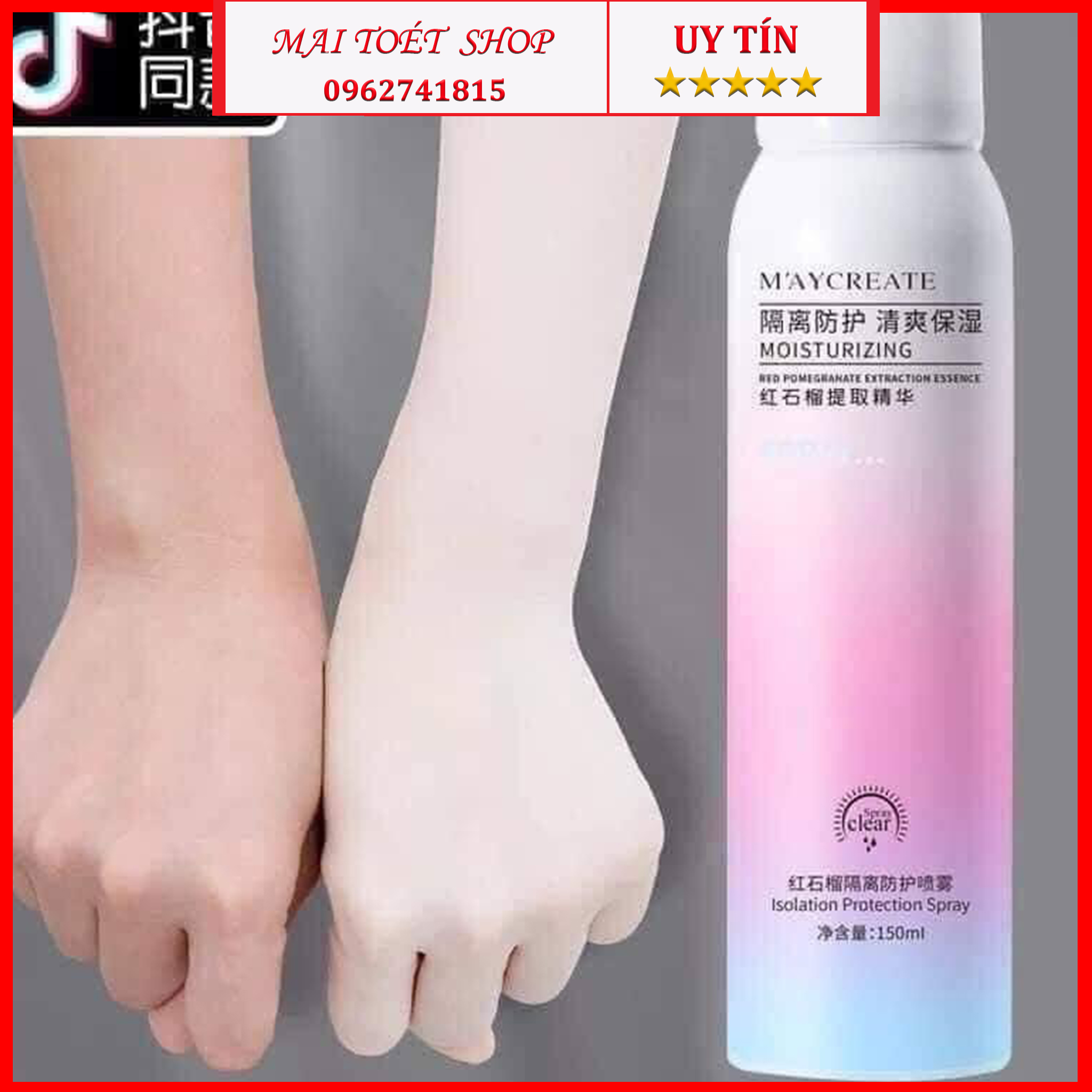 XỊT CHỐNG NẮNG MAYCREATE,Hàng Nội Địa Trung
