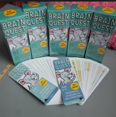 Thẻ Brain quest 3-4 tuổi (Gồm có 2 deck)