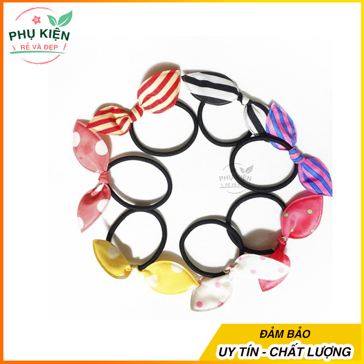 [HCM]Set 5 cột tóc tai thỏ dễ thương (nhiều màu)