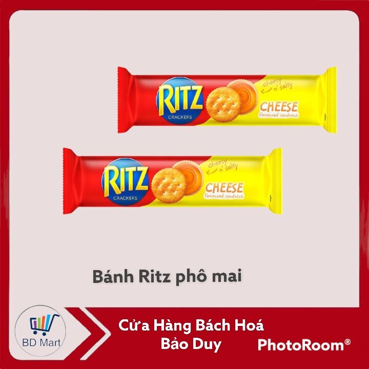 Cb 3 thỏi bánh quy kẹp kem phô mai ritz gói 118g -20008