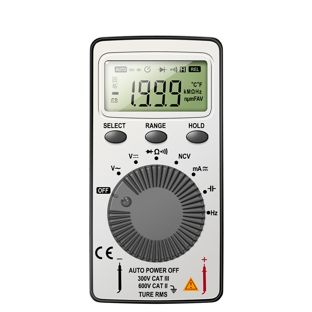 Shockley ANENG Thiết Bị Kiểm Tra Mini Đồng Hồ Vạn Năng Kỹ Thuật Số Di Động Vôn Kế Ampe Ohm Chống Cháy Tự Động Sạc Được Tầm Xa TRMS