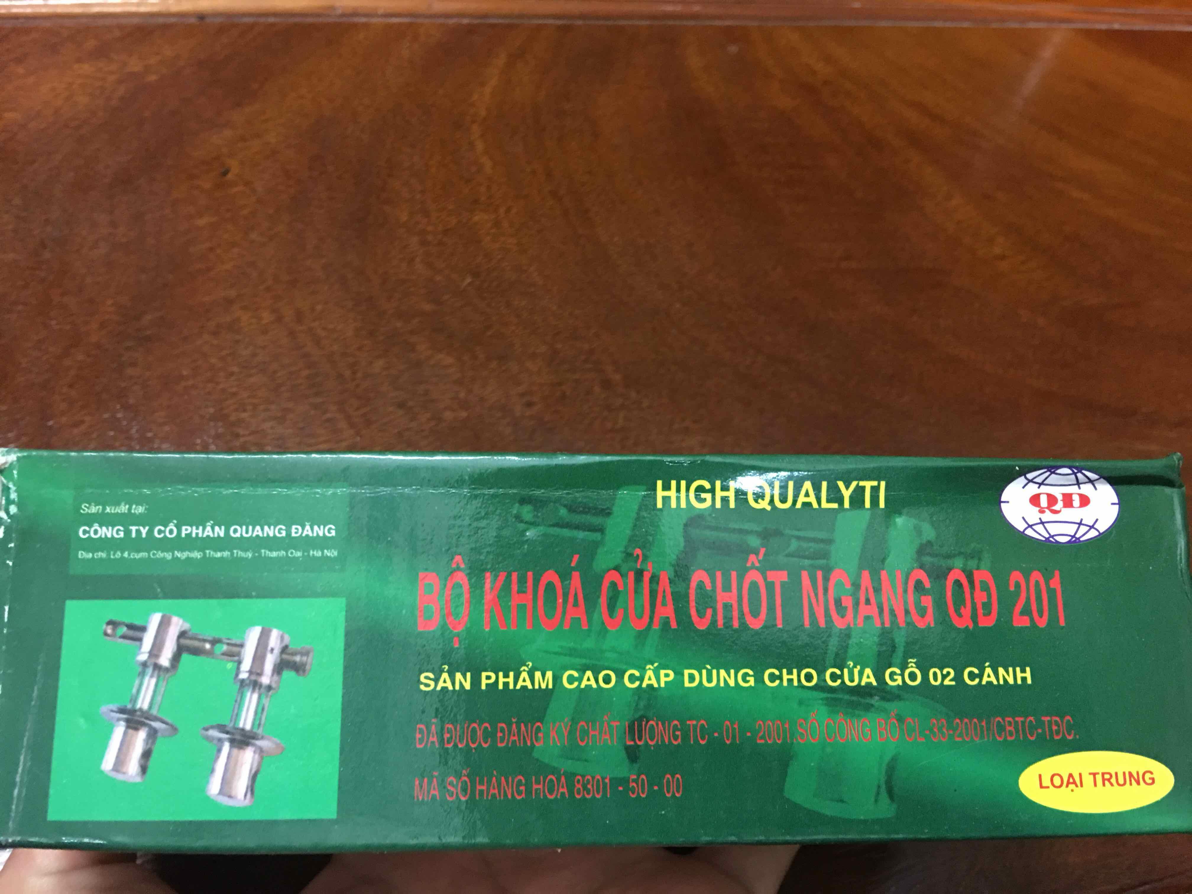 Bộ khoá cửa chôt ngang cao cấp