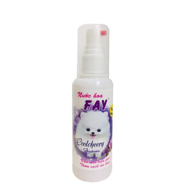 Nước hoa Fay chai 90ml cho chó mèo, khử mùi và diệt khuẩn trên da lông, tạo hương thơm nhẹ nhàng lưu giữ lâu trên mình thú