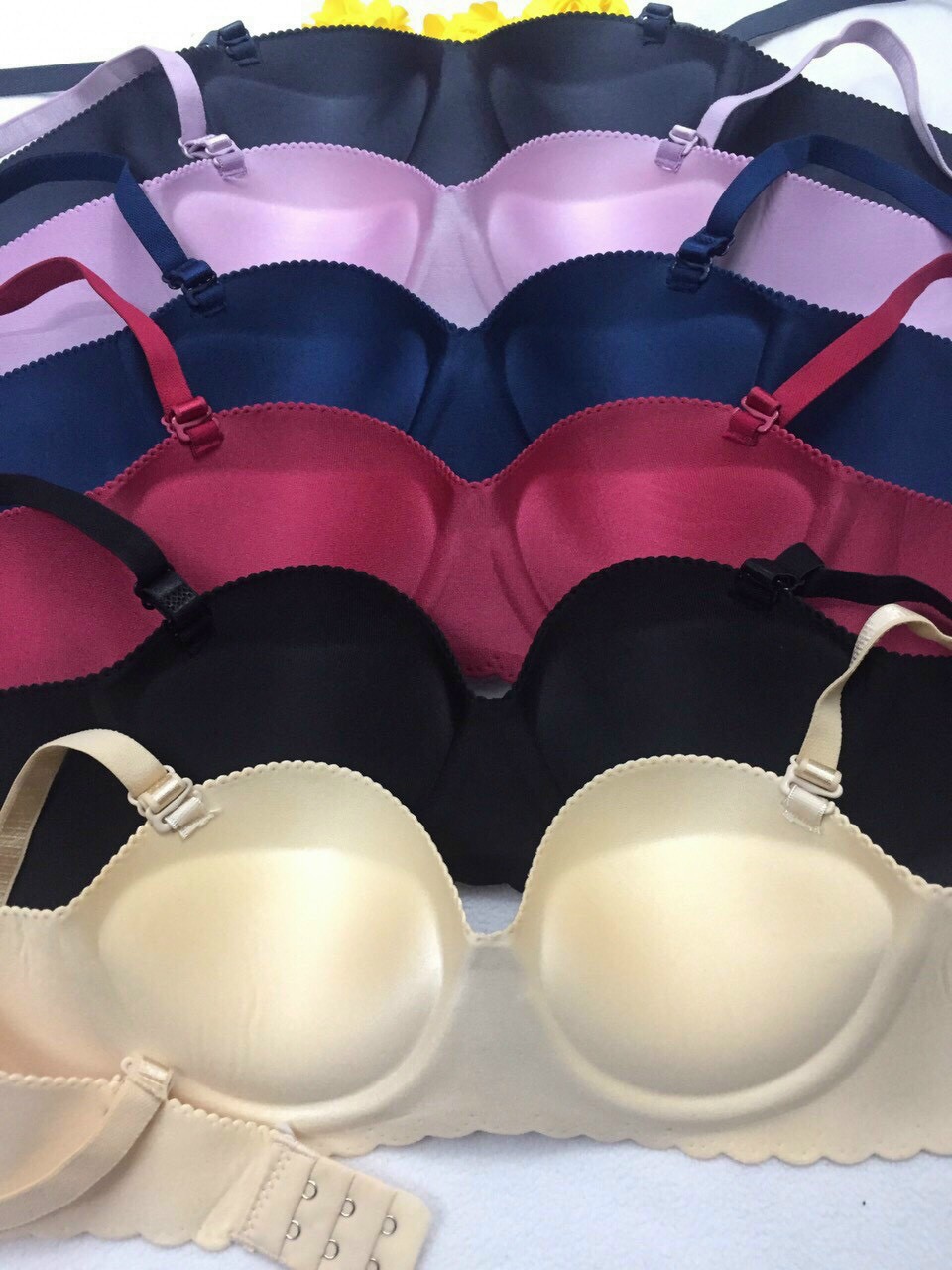 ÁO NGỰC CUP NGANG HOA CÚC NÂNG DÀY MS421