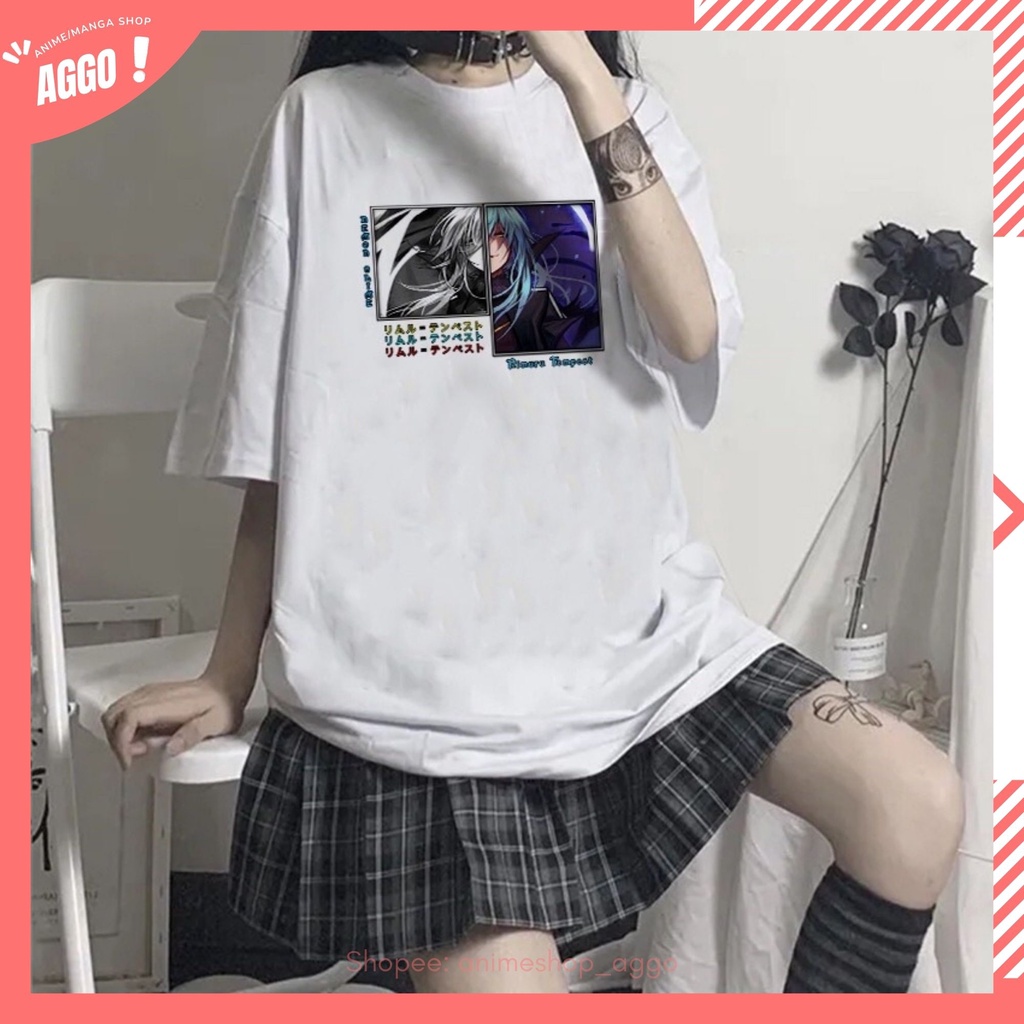 Áo thun tay lửng hoạt hình anime Rimuru Tempest nam nữ đủ size cực hot