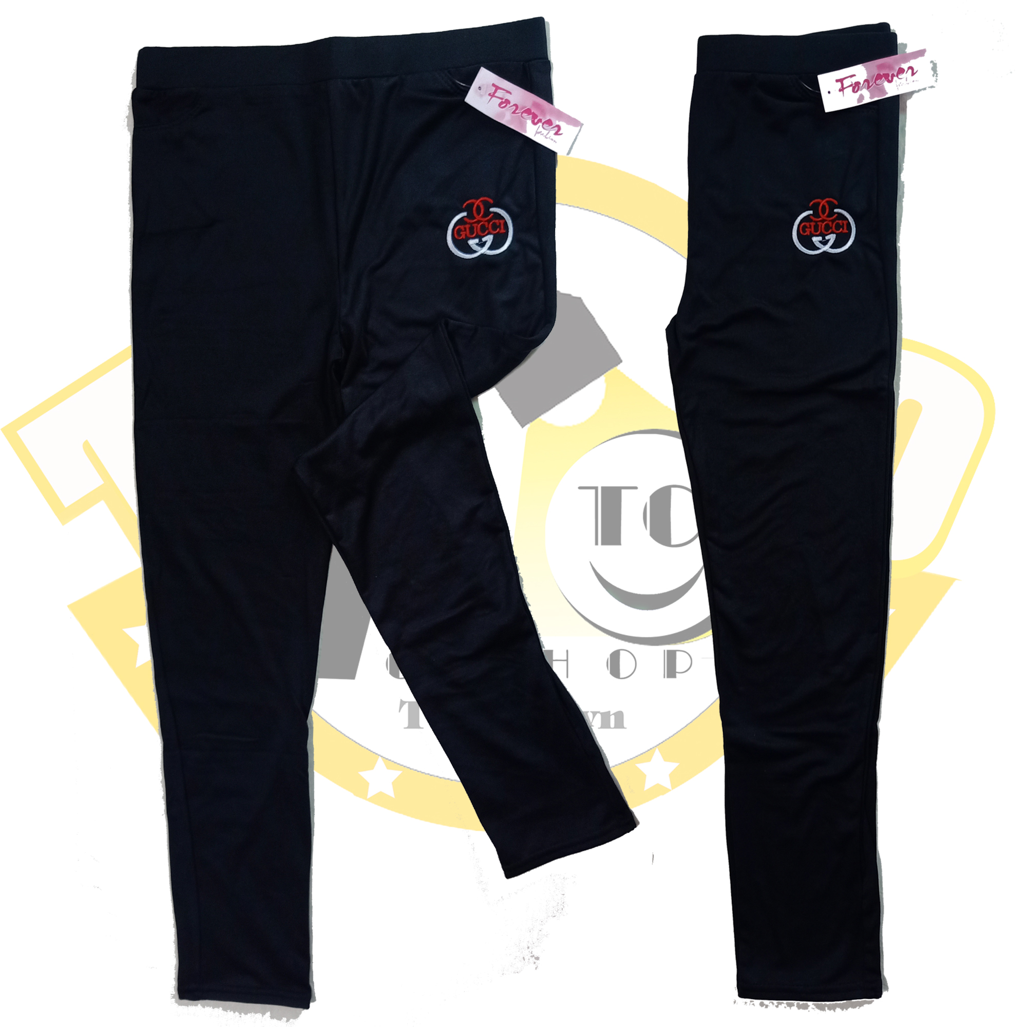 [HCM]Quần legging nữ - thêu logo GC đỏ trắng [ảnh + video thật]