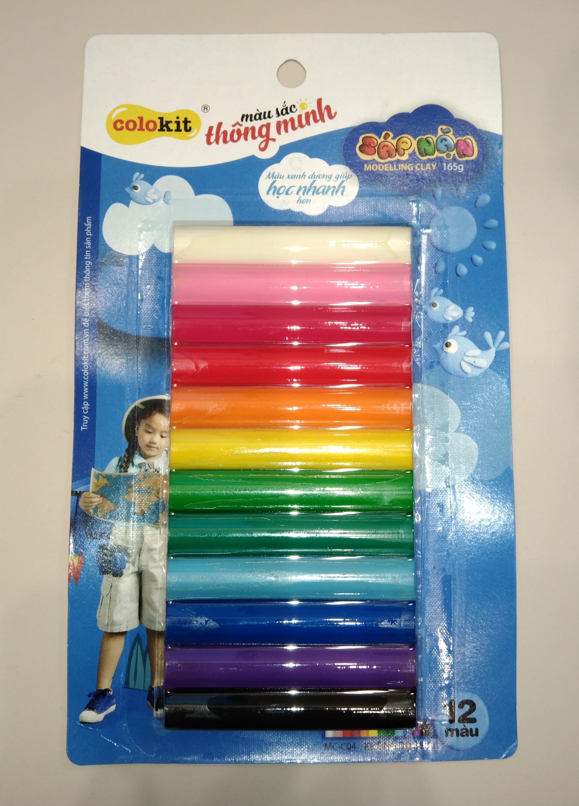 Bộ sáp nặn colokit 8 màu và 12 màu