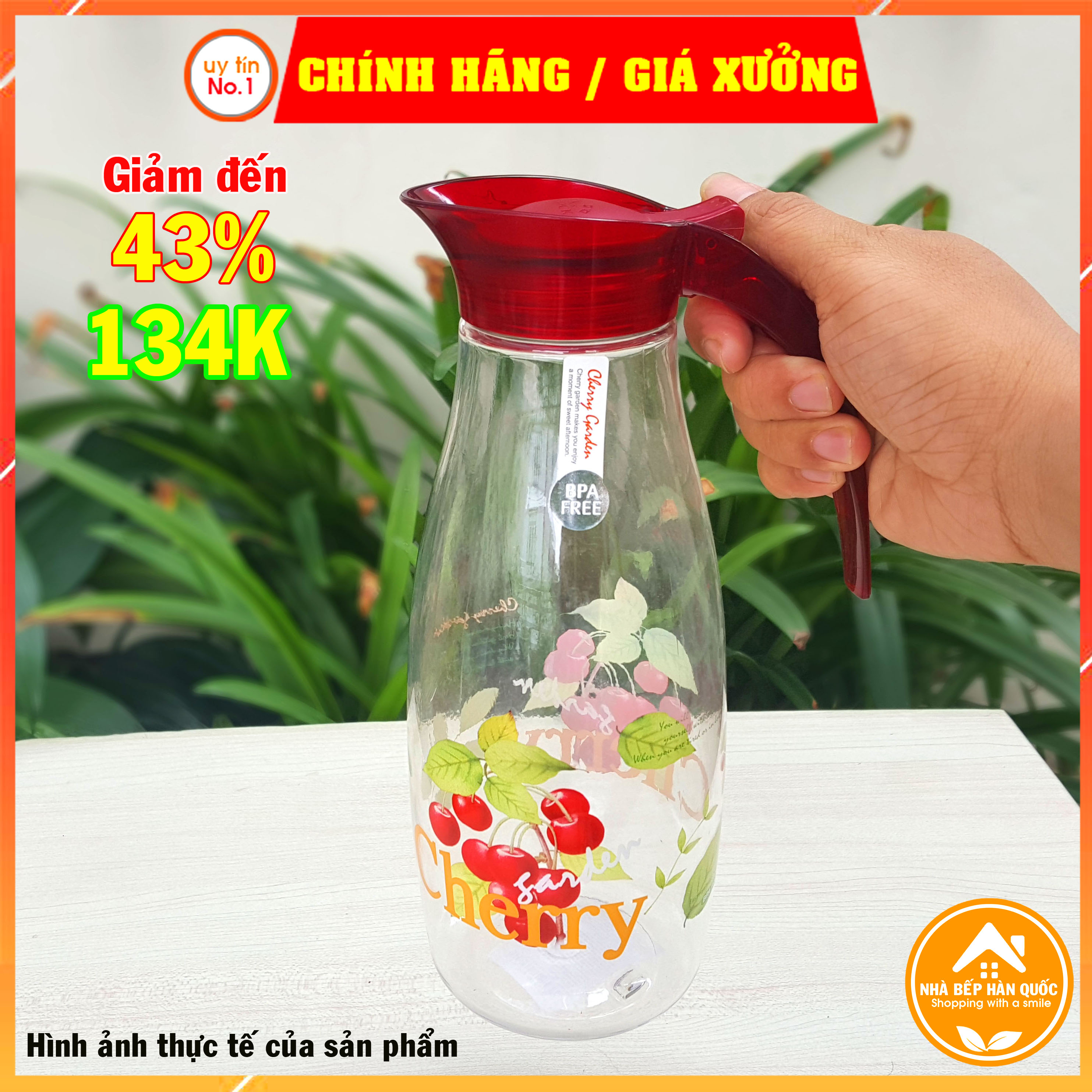 Bình nước Bisfree Classic Lock&Lock 1.2L ABF627