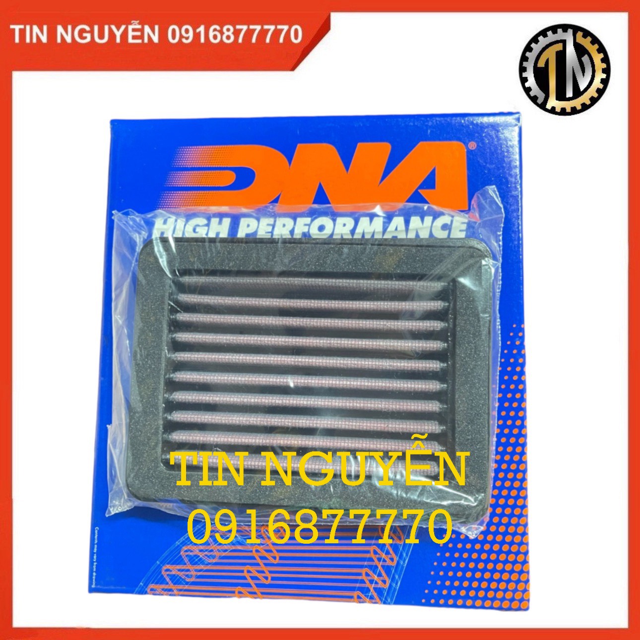Lọc gió dna cho yamaha r3/ mt-03/ gsx-r150 chính hãng mã y3s15