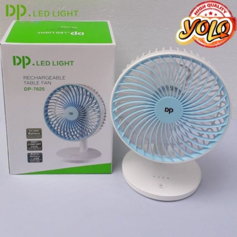 Quạt Sạc Tích Điện Để Bàn Dp-7625