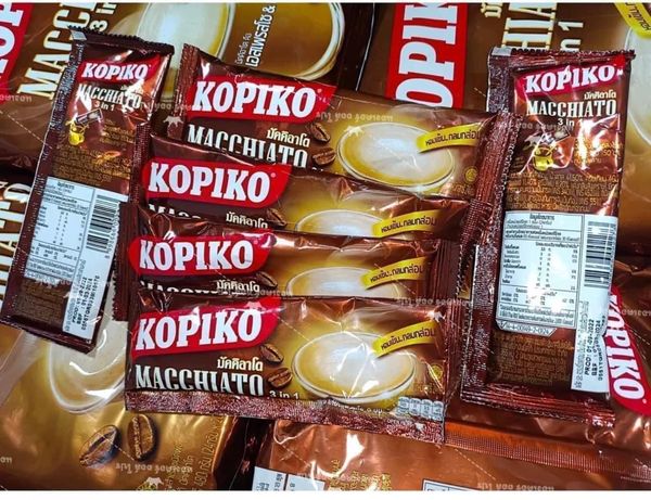 Cà Phê Sữa Kopiko Macchiato 3in1 Thái Lan 400g ( 20 gói *20gr )