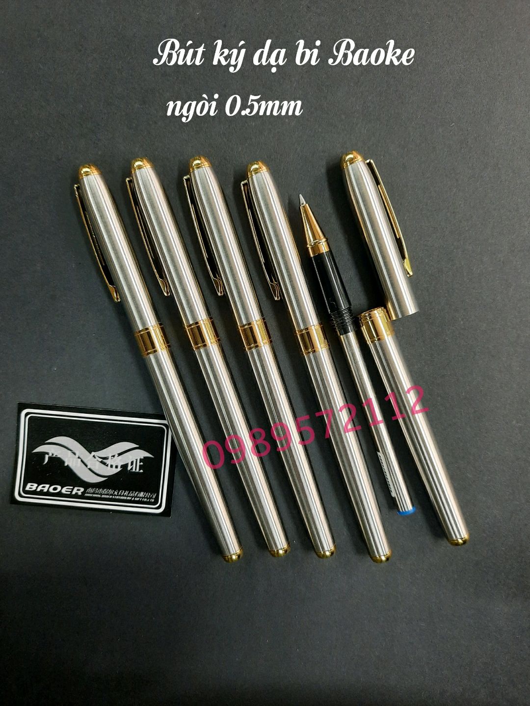 Bút ký dạ bi  baoke vỏ trắng