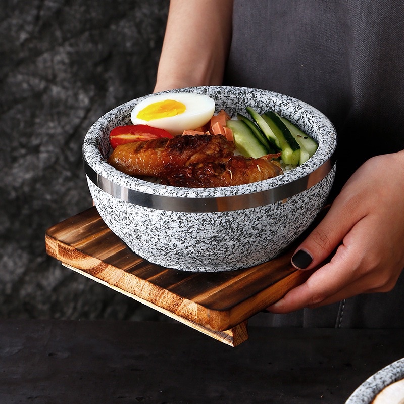 Bát đá giữ nhiệt | Thố đá - phở bát đá