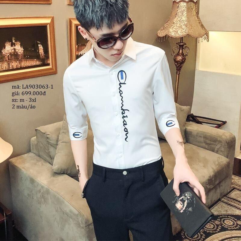 [HCM]Áo Sơ Mi Nam Dài Tay Hàn Quốc Vải Lụa cao cấp ( BAO CHẤT ĐẸP Y HINH)
