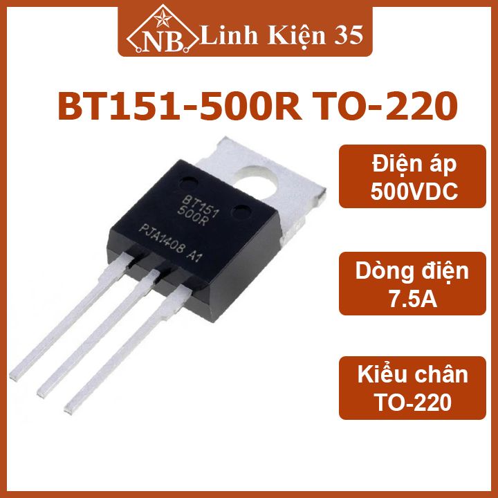 Thyristor bt151-500r 500v 7.5a to-220