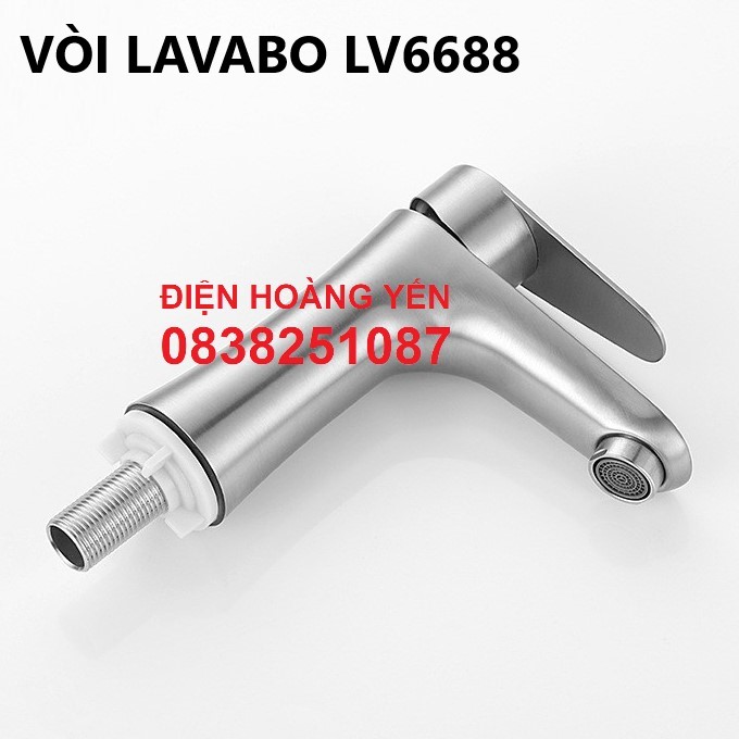 Vòi lavabo LẠNH Inox 304 thân đúc tay gật đúc