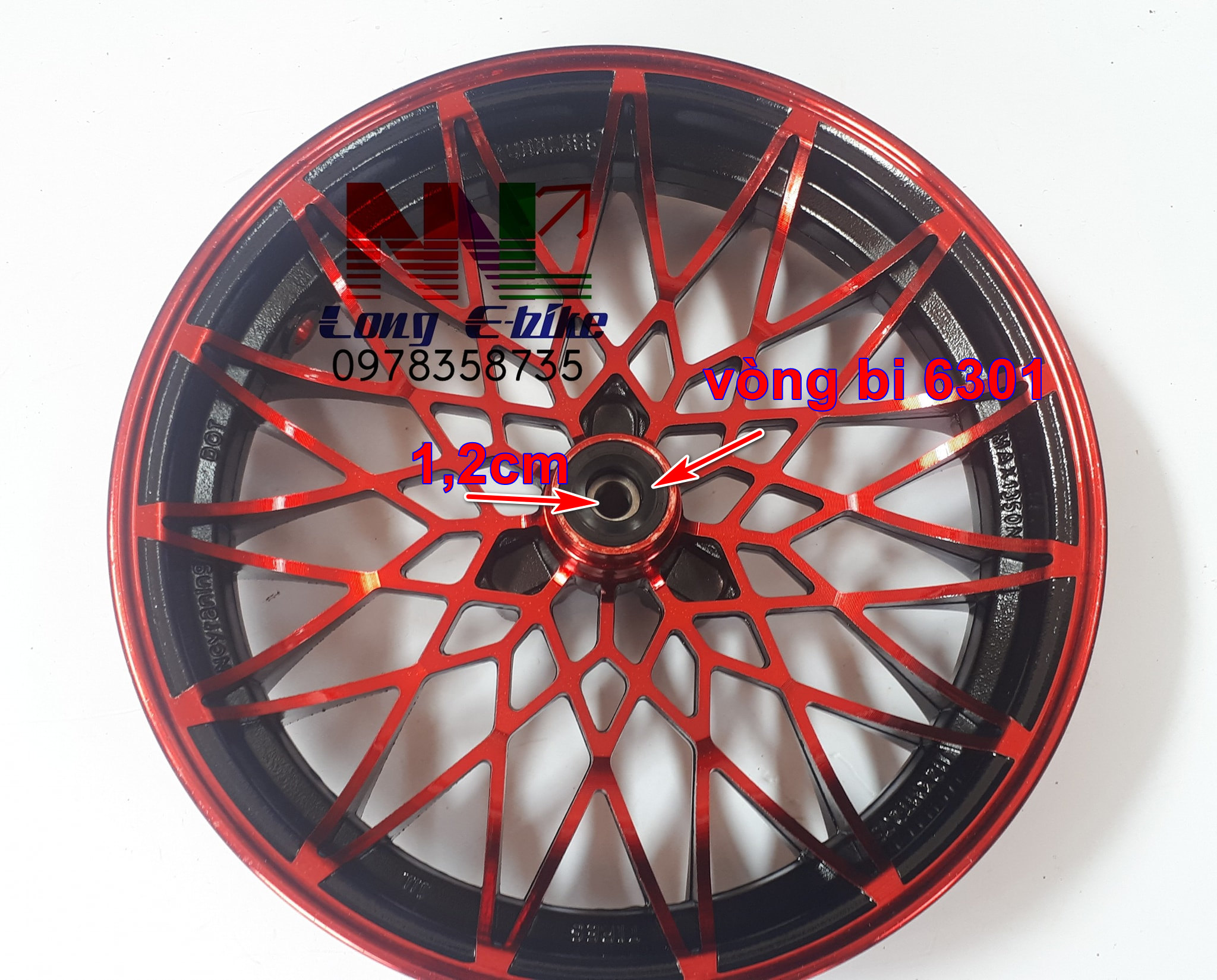 vành 12 inch độ xe máy điện