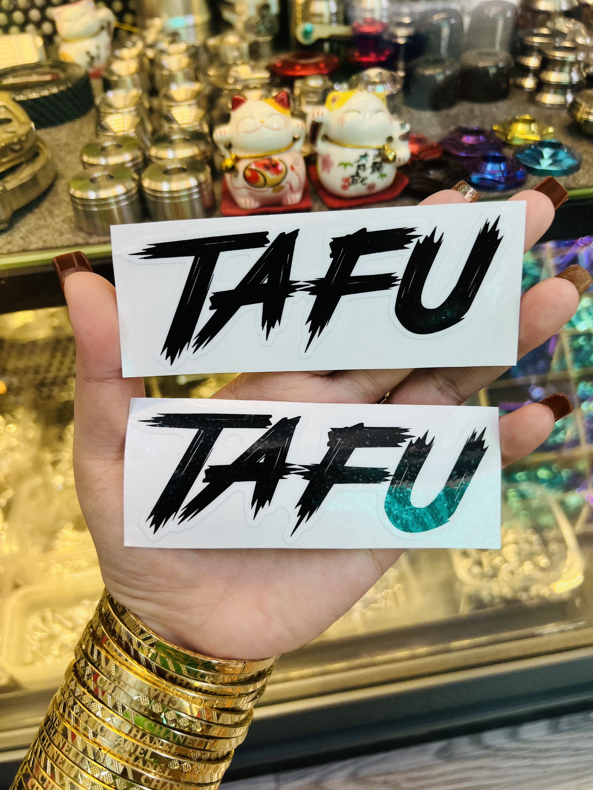 Tem Dán Chữ TaFu 10cm [ Lột sill được ]