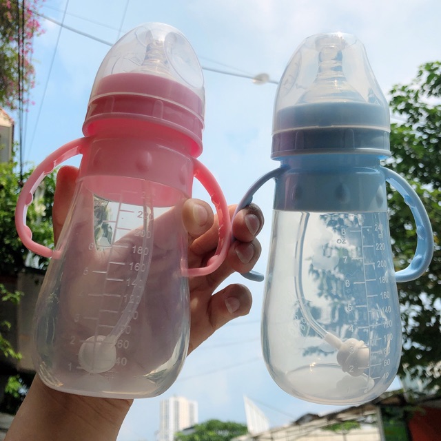 Bình Sữa Silicon Mềm Bóp Được Cho Bé